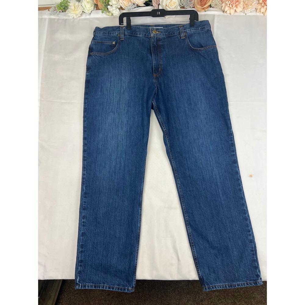 Carhartt Relaxed Fit Straight Leg Blue Denim Jeans Mens 40x31 Workwear Classic